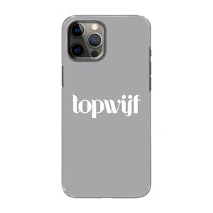 CaseCompany Topwijf Grijs Wit: Volledig geprint iPhone 12 Pro Max Hoesje