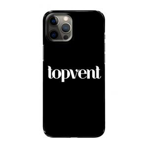 CaseCompany Topvent Zwart: Volledig geprint iPhone 12 Pro Max Hoesje