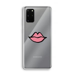 CaseCompany Kusje: Samsung Galaxy S20 Plus Transparant Hoesje