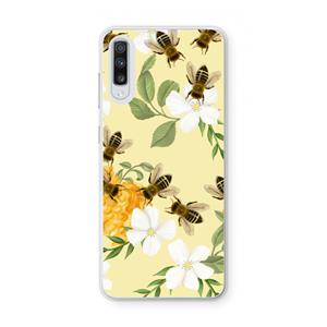 CaseCompany No flowers without bees: Samsung Galaxy A70 Transparant Hoesje