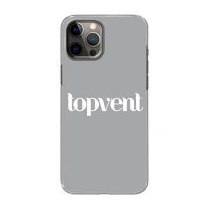 CaseCompany Topvent Grijs Wit: Volledig geprint iPhone 12 Pro Max Hoesje