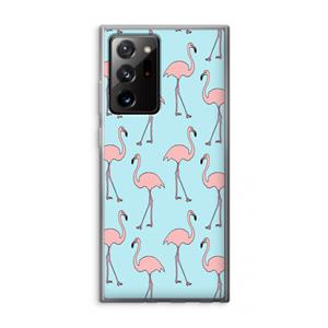 CaseCompany Anything Flamingoes: Samsung Galaxy Note 20 Ultra / Note 20 Ultra 5G Transparant Hoesje