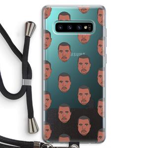 CaseCompany Kanye Call Me℃: Samsung Galaxy S10 Plus Transparant Hoesje met koord