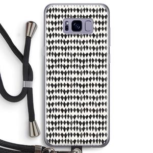 CaseCompany Crazy shapes: Samsung Galaxy S8 Transparant Hoesje met koord