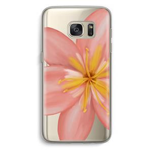 CaseCompany Pink Ellila Flower: Samsung Galaxy S7 Transparant Hoesje