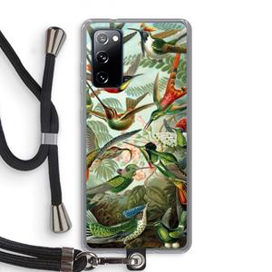 CaseCompany Haeckel Trochilidae: Samsung Galaxy S20 FE / S20 FE 5G Transparant Hoesje met koord