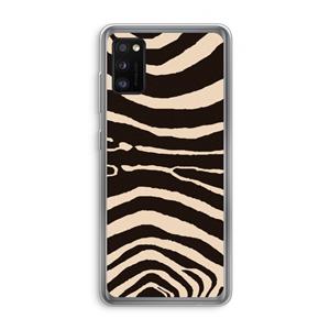 CaseCompany Arizona Zebra: Samsung Galaxy A41 Transparant Hoesje