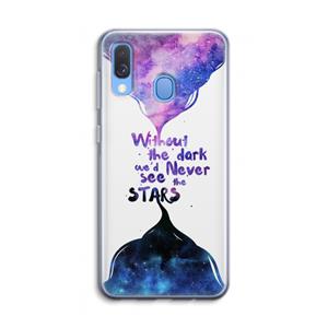 CaseCompany Stars quote: Samsung Galaxy A40 Transparant Hoesje