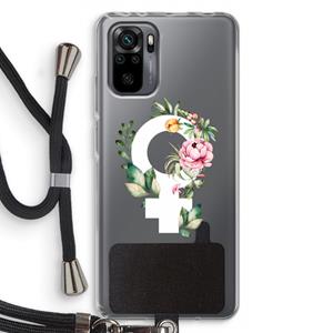 CaseCompany Venus: Xiaomi Redmi Note 10 Pro Transparant Hoesje met koord