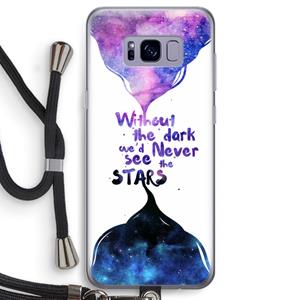 CaseCompany Stars quote: Samsung Galaxy S8 Transparant Hoesje met koord