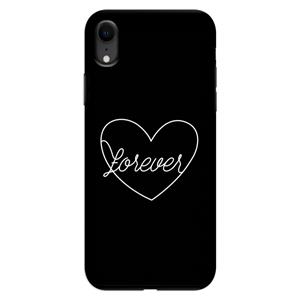 CaseCompany Forever heart black: iPhone XR Tough Case