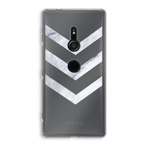 CaseCompany Marmeren pijlen: Sony Xperia XZ2 Transparant Hoesje
