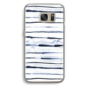 CaseCompany Ink Stripes: Samsung Galaxy S7 Transparant Hoesje