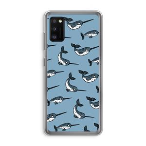 CaseCompany Narwhal: Samsung Galaxy A41 Transparant Hoesje