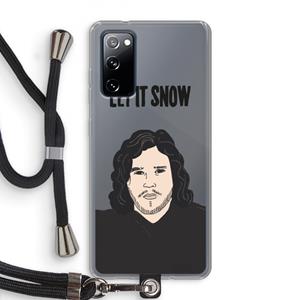 CaseCompany Let It Snow: Samsung Galaxy S20 FE / S20 FE 5G Transparant Hoesje met koord