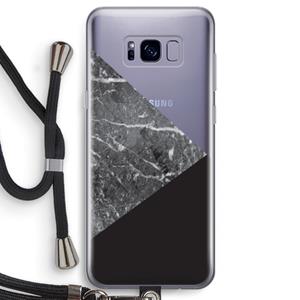 CaseCompany Combinatie marmer: Samsung Galaxy S8 Transparant Hoesje met koord