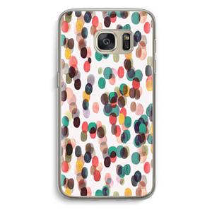 CaseCompany Tropical Dots: Samsung Galaxy S7 Transparant Hoesje