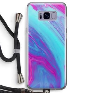 CaseCompany Zweverige regenboog: Samsung Galaxy S8 Transparant Hoesje met koord