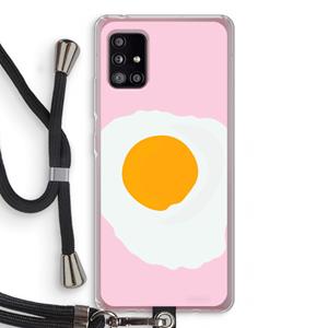CaseCompany Sunny side up: Samsung Galaxy A51 5G Transparant Hoesje met koord