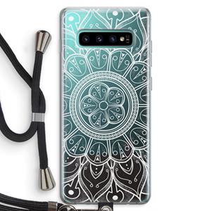 CaseCompany Roses Are Red: Samsung Galaxy S10 Plus Transparant Hoesje met koord