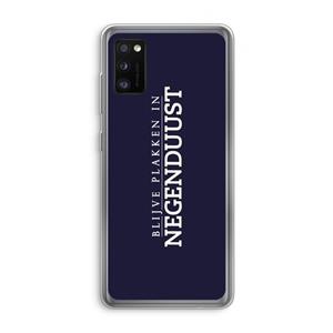 CaseCompany Blijve plakken in Negenduust: Samsung Galaxy A41 Transparant Hoesje