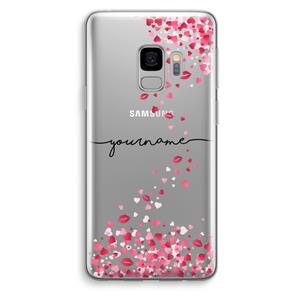 CaseCompany Hartjes en kusjes: Samsung Galaxy S9 Transparant Hoesje