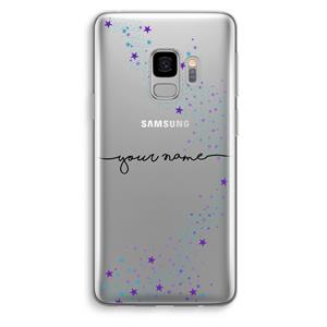 CaseCompany Sterren: Samsung Galaxy S9 Transparant Hoesje