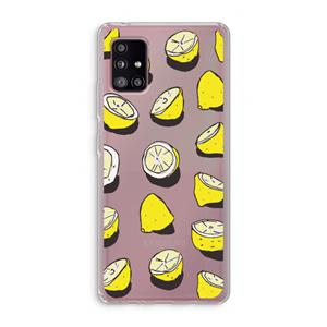 CaseCompany When Life Gives You Lemons...: Samsung Galaxy A51 5G Transparant Hoesje