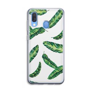 CaseCompany Lange bladeren: Samsung Galaxy A40 Transparant Hoesje
