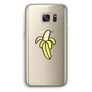 CaseCompany Banana: Samsung Galaxy S7 Transparant Hoesje