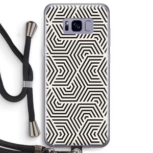 CaseCompany Magic pattern: Samsung Galaxy S8 Transparant Hoesje met koord