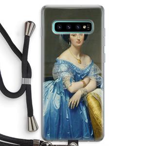CaseCompany Eleonore: Samsung Galaxy S10 Plus Transparant Hoesje met koord