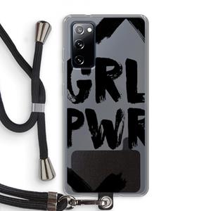 CaseCompany Girl Power #2: Samsung Galaxy S20 FE / S20 FE 5G Transparant Hoesje met koord