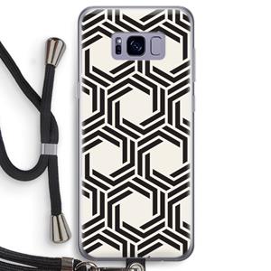 CaseCompany Geometrisch patroon: Samsung Galaxy S8 Transparant Hoesje met koord