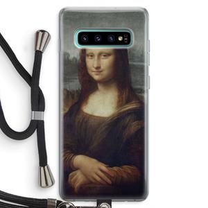 CaseCompany Mona Lisa: Samsung Galaxy S10 Plus Transparant Hoesje met koord