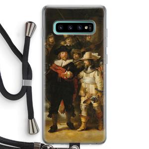 CaseCompany De Nachtwacht: Samsung Galaxy S10 Plus Transparant Hoesje met koord