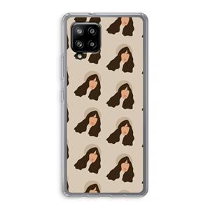 CaseCompany Bonjour mon amour: Samsung Galaxy A42 5G Transparant Hoesje