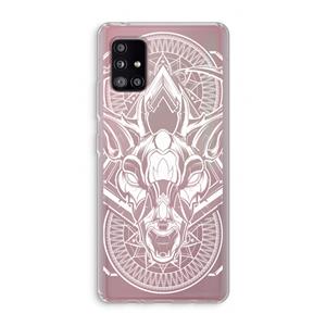 CaseCompany Oh Deer: Samsung Galaxy A51 5G Transparant Hoesje