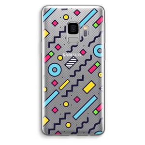 CaseCompany 8-bit N°8: Samsung Galaxy S9 Transparant Hoesje