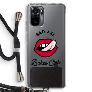 CaseCompany Badass Babes Club: Xiaomi Redmi Note 10 Pro Transparant Hoesje met koord