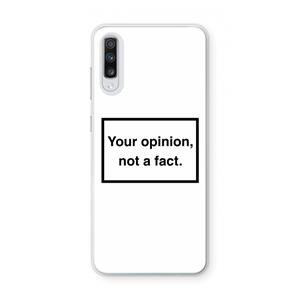 CaseCompany Your opinion: Samsung Galaxy A70 Transparant Hoesje
