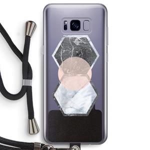 CaseCompany Creatieve toets: Samsung Galaxy S8 Transparant Hoesje met koord