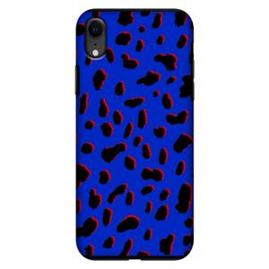 CaseCompany Blue Leopard: iPhone XR Tough Case
