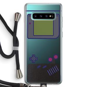 CaseCompany Game On: Samsung Galaxy S10 Plus Transparant Hoesje met koord