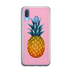 CaseCompany Grote ananas: Samsung Galaxy A40 Transparant Hoesje