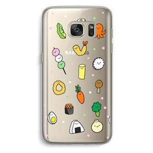 CaseCompany Happy bento friends: Samsung Galaxy S7 Transparant Hoesje