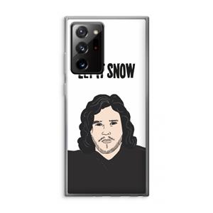 CaseCompany Let It Snow: Samsung Galaxy Note 20 Ultra / Note 20 Ultra 5G Transparant Hoesje