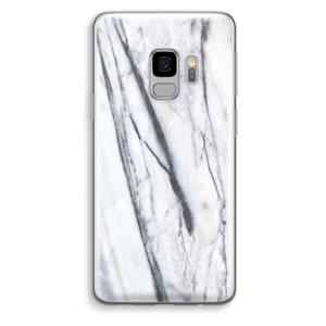 CaseCompany Gestreepte marmer: Samsung Galaxy S9 Transparant Hoesje
