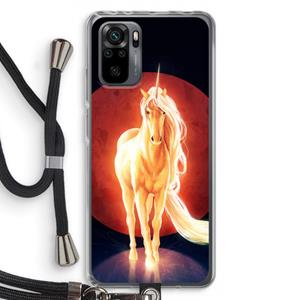 CaseCompany Last Unicorn: Xiaomi Redmi Note 10 Pro Transparant Hoesje met koord