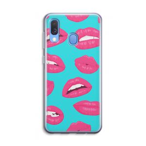 CaseCompany Bite my lip: Samsung Galaxy A40 Transparant Hoesje